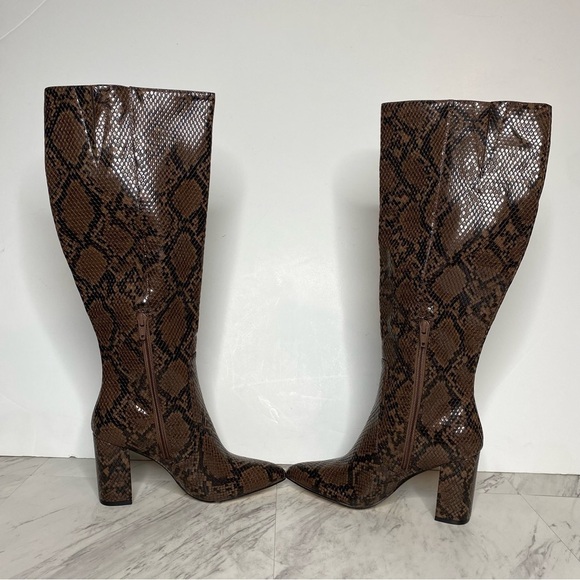 New! 14th & Union Jarden Snake Print Knee High Boot 5.5 - Picture 5 of 12